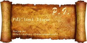 Pálosi Ilona névjegykártya