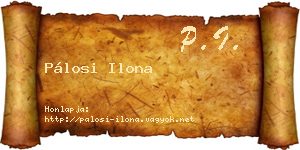 Pálosi Ilona névjegykártya