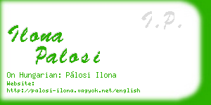 ilona palosi business card